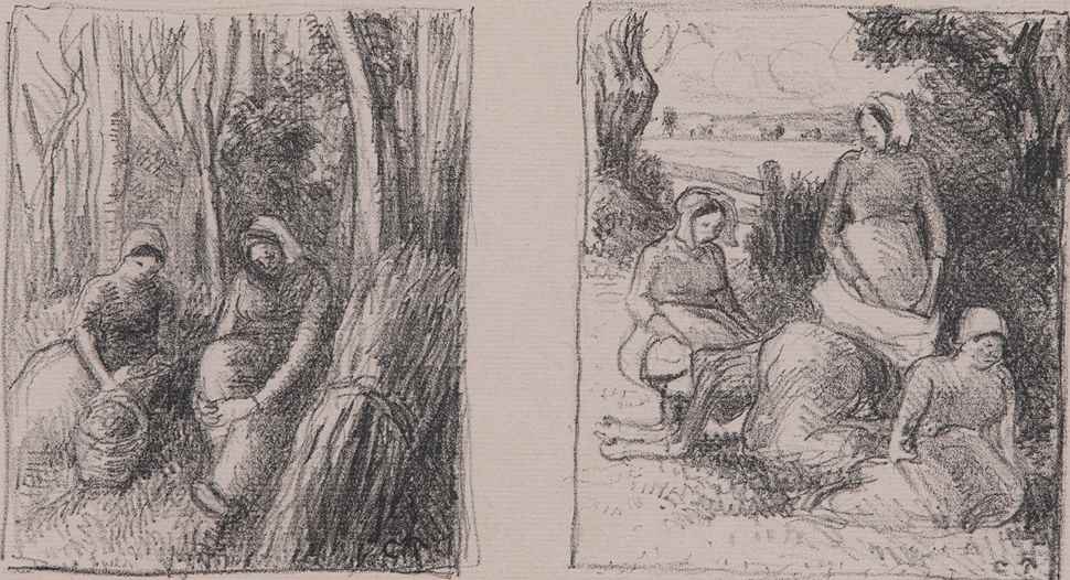 Bûcheronnes - Groupe de paysannes - Camille Pissarro (1830 - 1903)